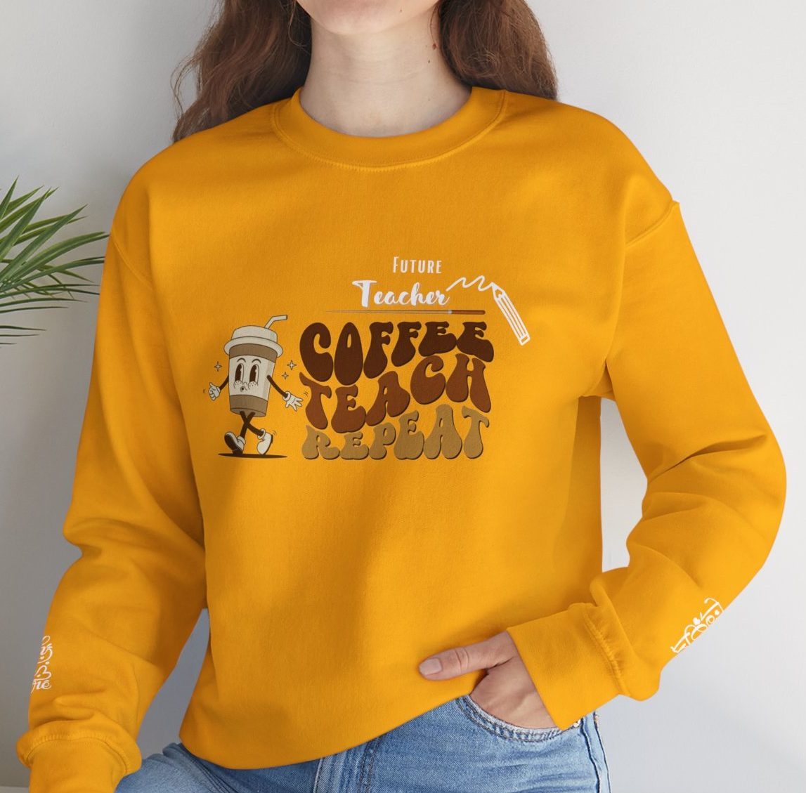 Comfy Future Teacher Crewneck Sweatshirt