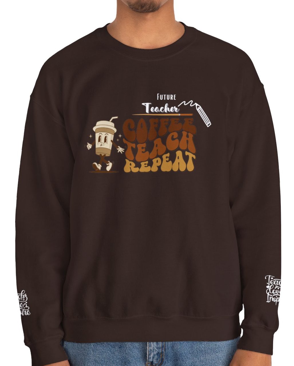 Comfy Future Teacher Crewneck Sweatshirt
