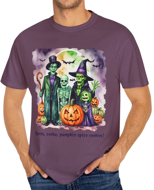Vintage Inspired Halloween T-Shirt Featuring Monster Family