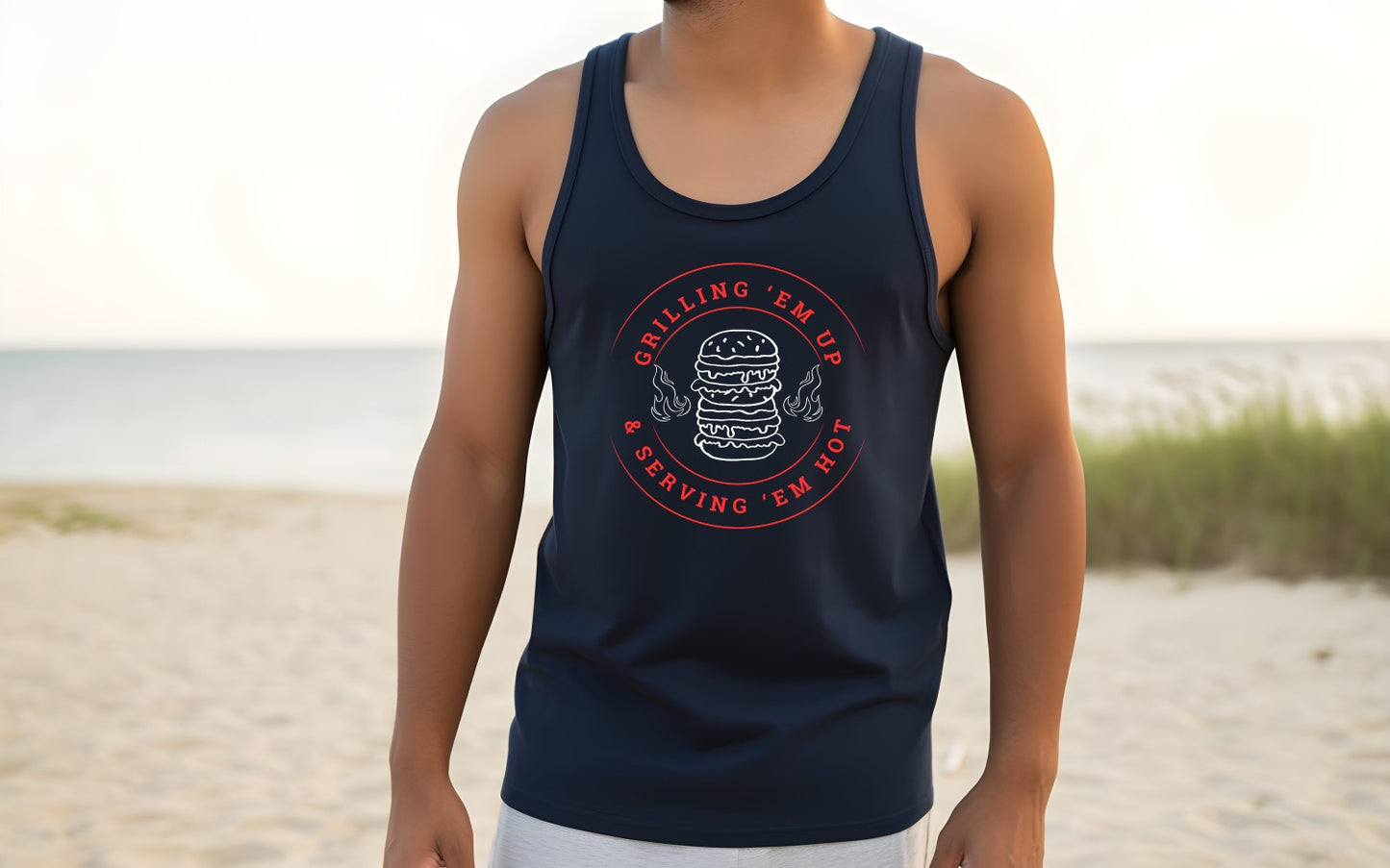 Stylish Tank for Dads and Grilling Fans