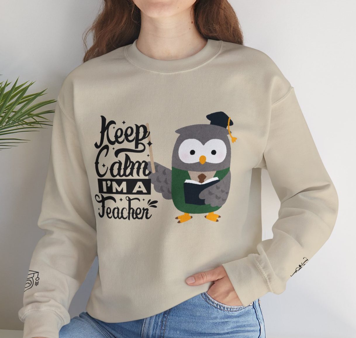 Comfy Teacher Crewneck Sweatshirt