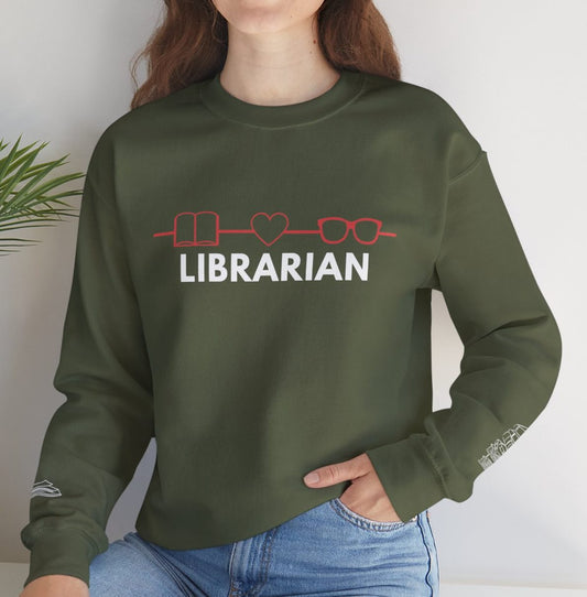 Comfy Librarian Crewneck Sweatshirt