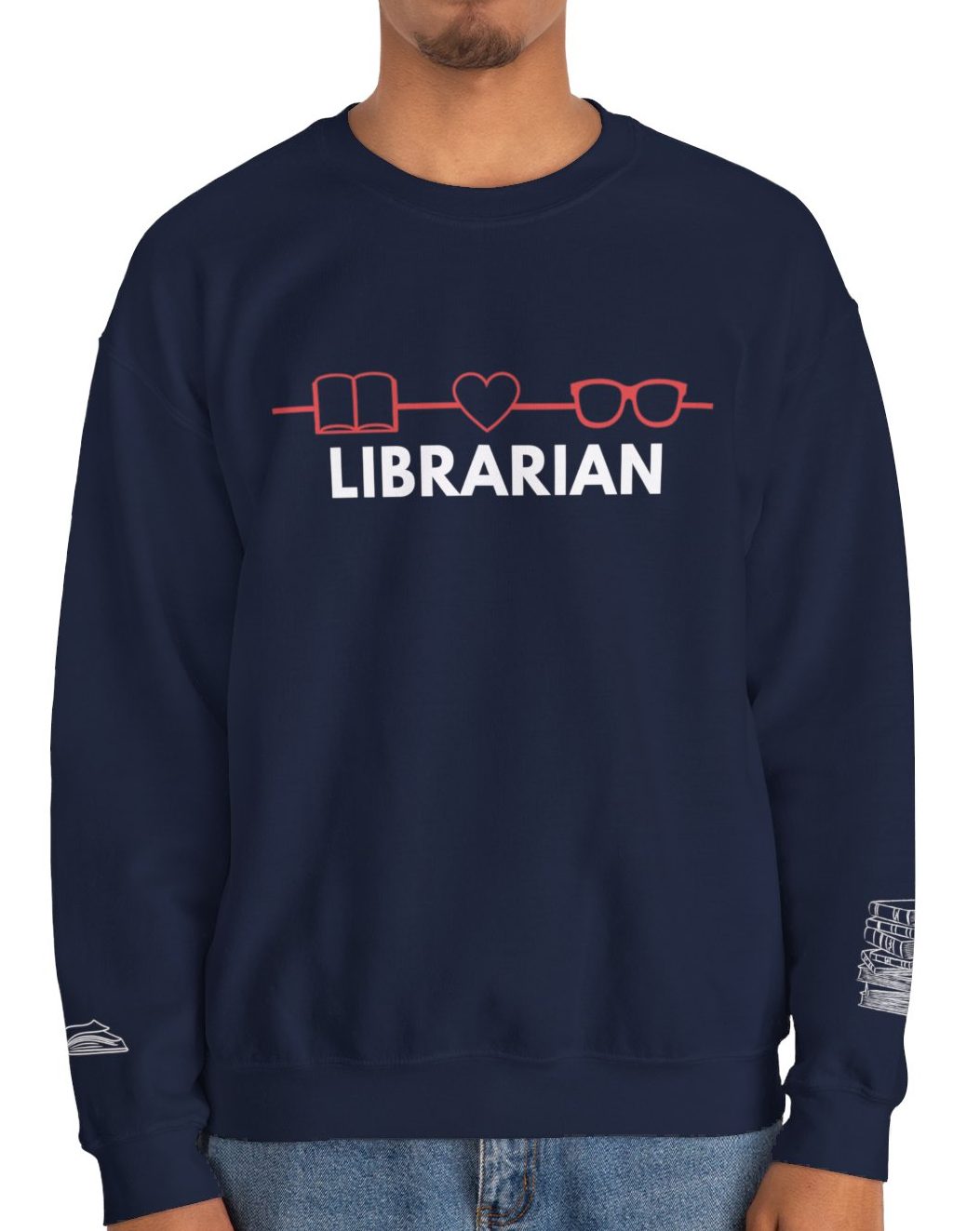 Comfy Librarian Crewneck Sweatshirt