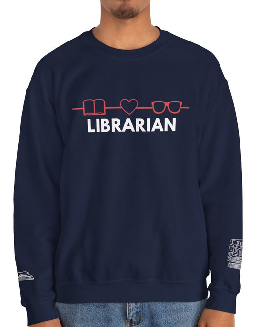 Comfy Librarian Crewneck Sweatshirt