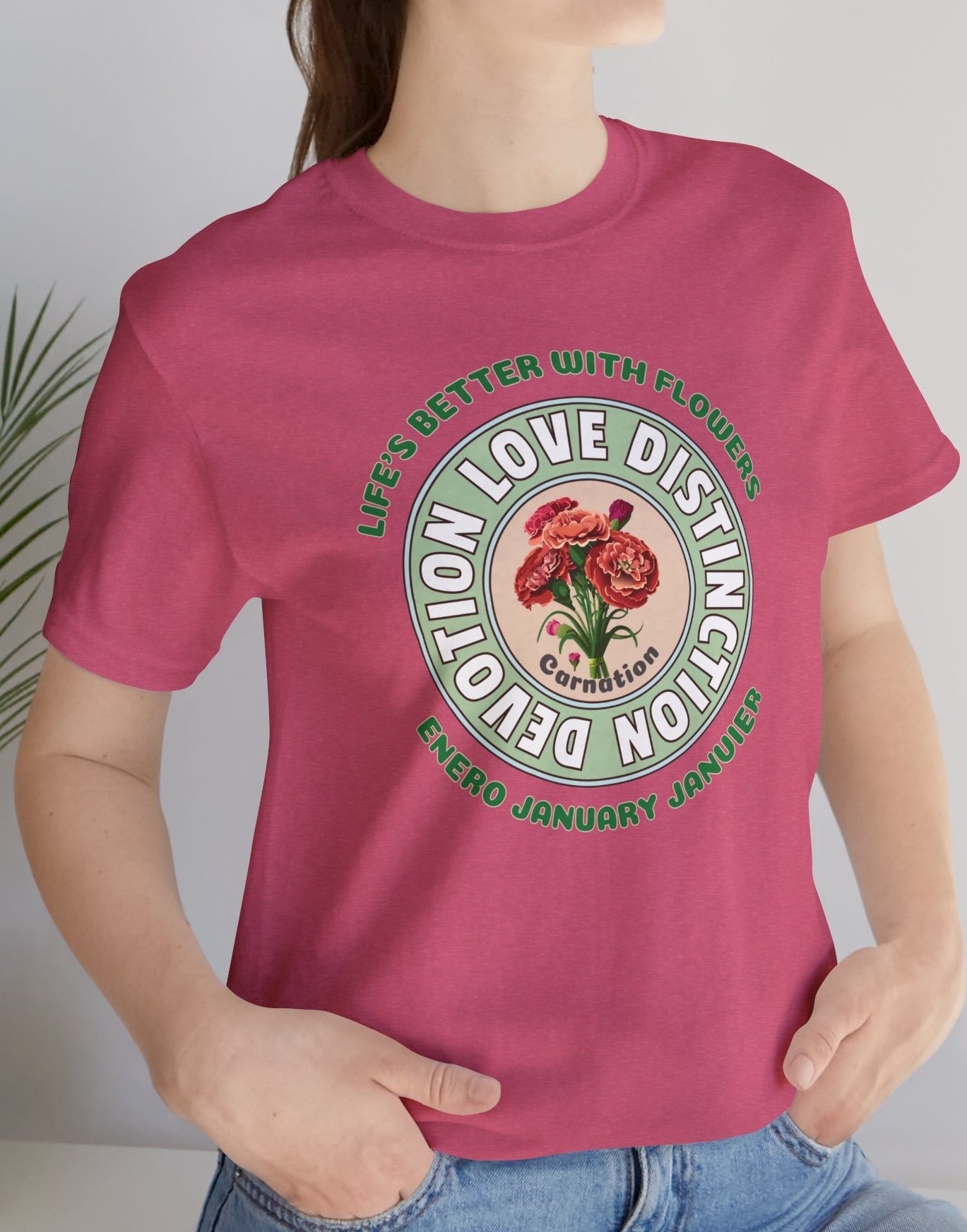 January Carnation Inspired Tee