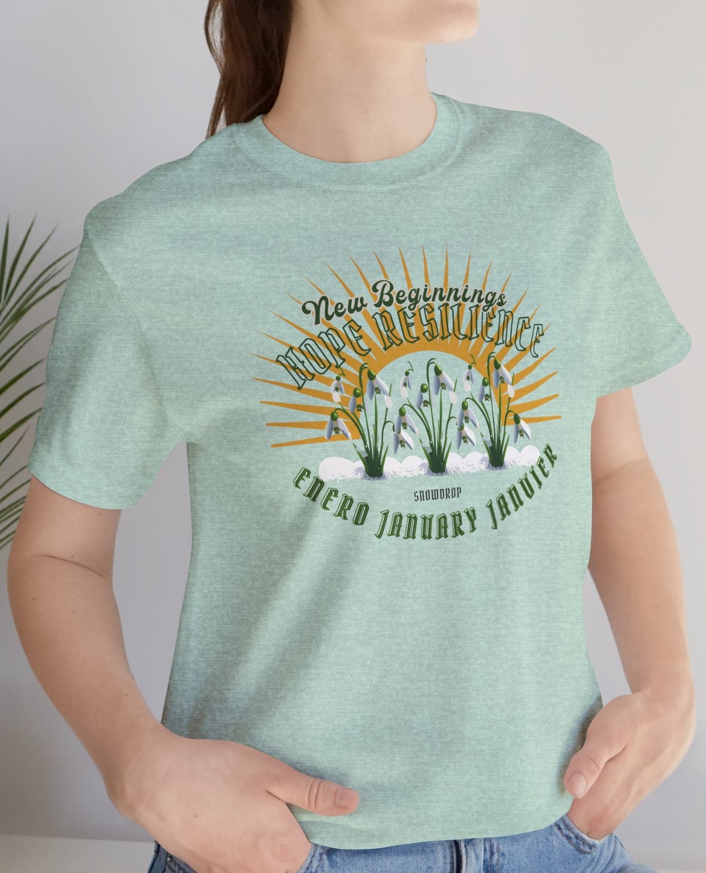 January Inspired Snowdrop Tee