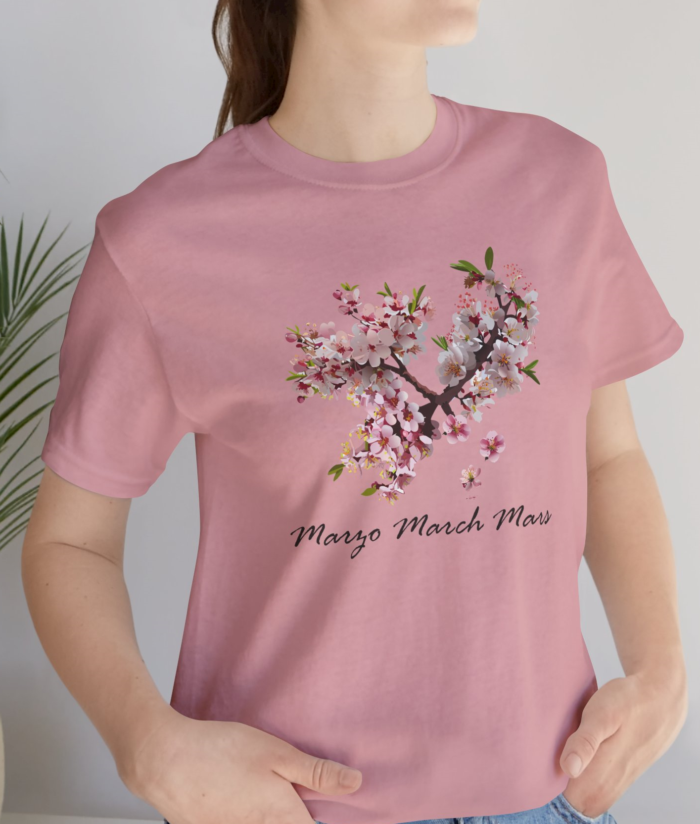 Cherry Blossom Unisex Tee - Nature-Inspired Spring Shirt for March Celebrations