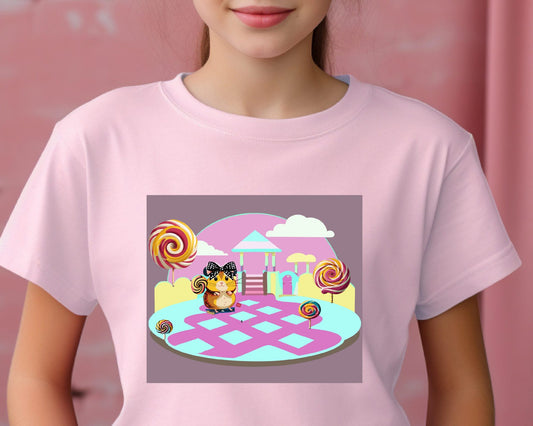 Lollipop Hammy Girl Kids Heavy Cottonâ„¢ Tee