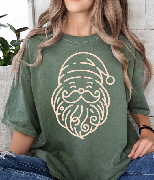 Oversized Minimalist Inspired Santa T-Shirt