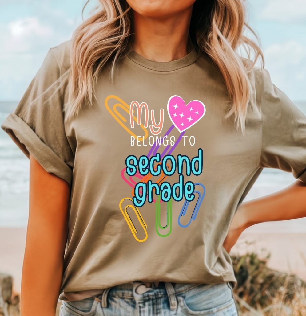 Second grade teacher t-shirt