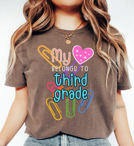 Third grade teacher t-shirt