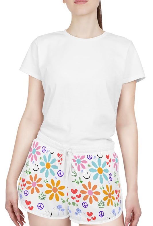 Wishes Collection Women's Relaxed Shorts (in White)