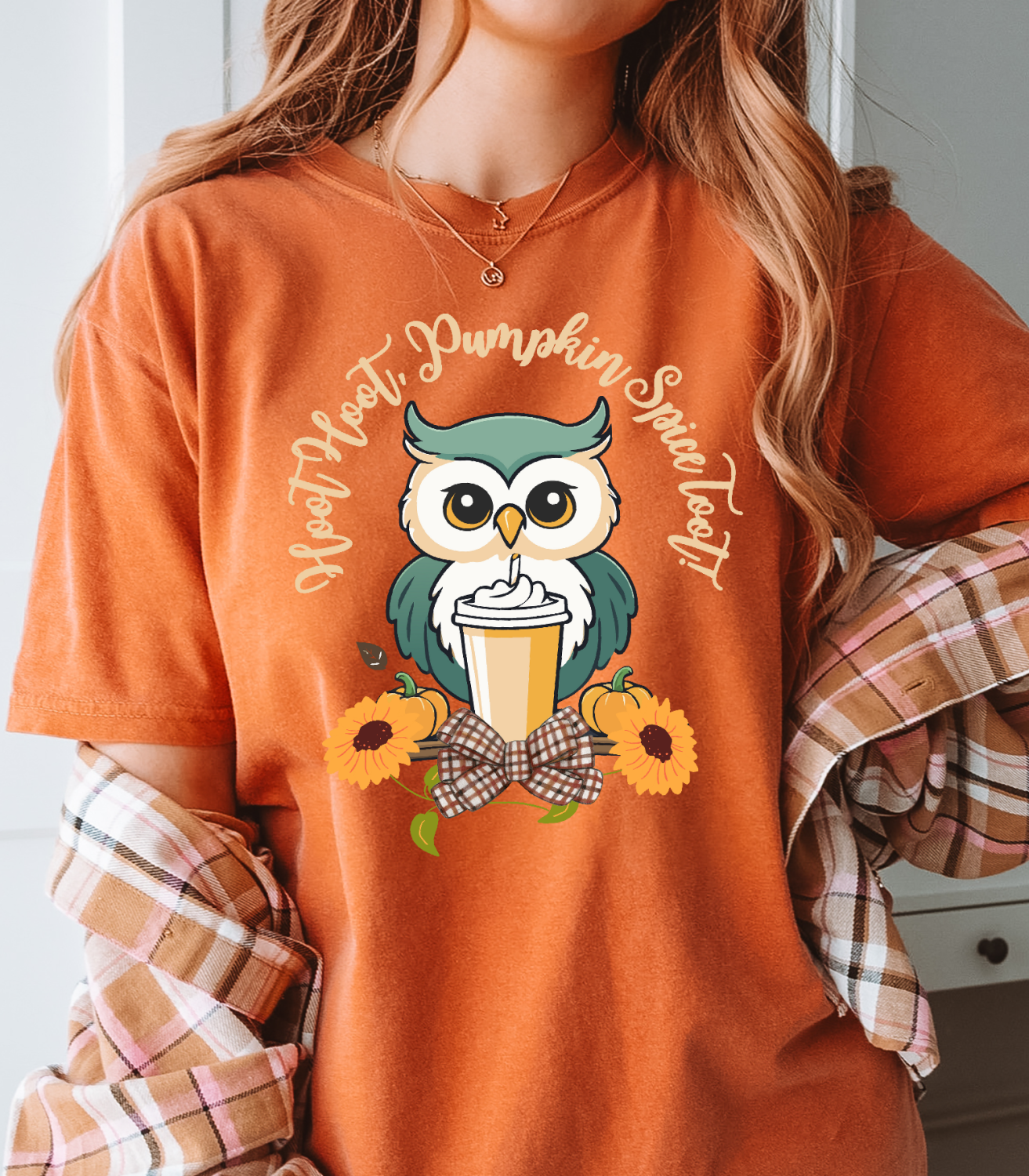 Comfy Fall Tee Featuring Smart Owl