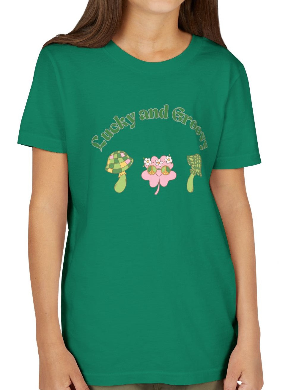 Groovy St. Patty's Inspired Youth Short Sleeve Tee