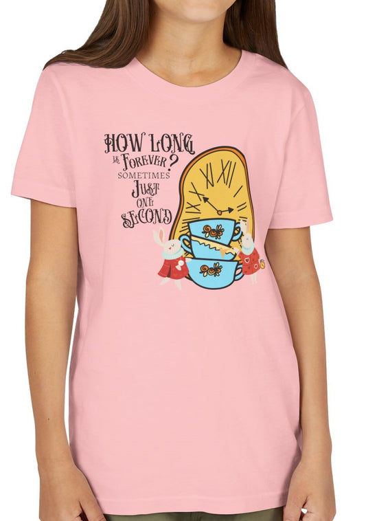 Wonderland Rabbit Inspired Youth Short Sleeve Tee