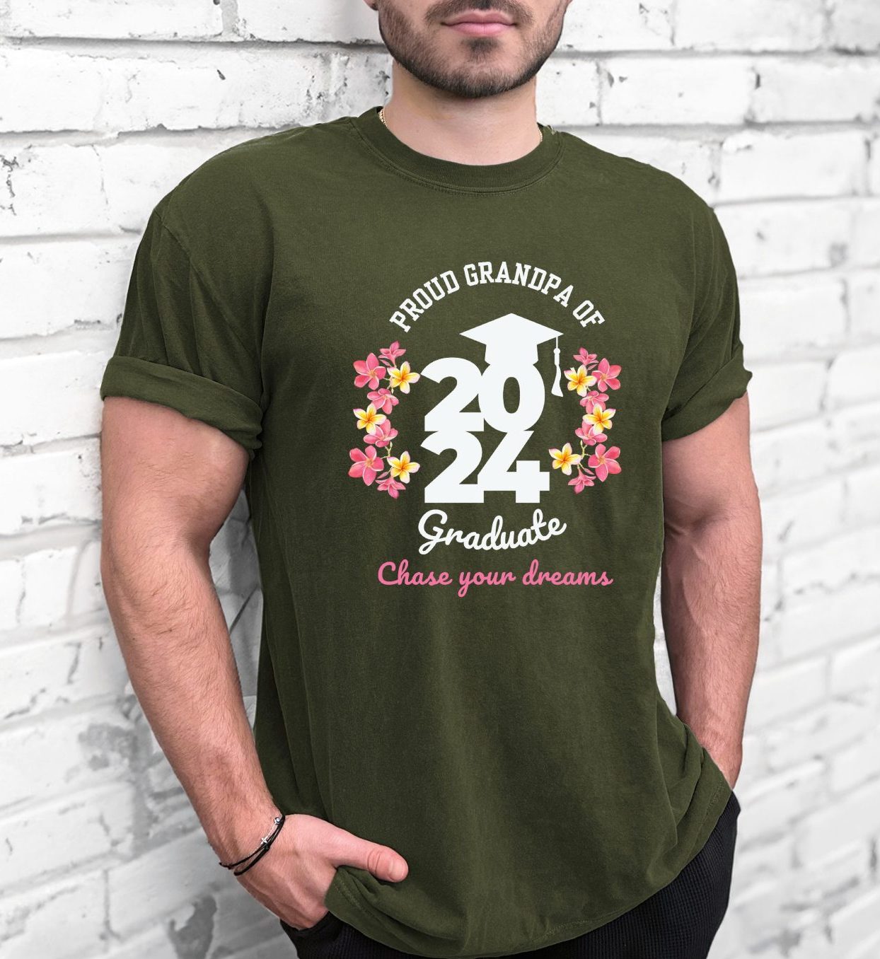 2024 Graduate Proud Grandpa Comfy T-shirt