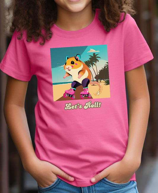 Roller Skating Hamster Girl