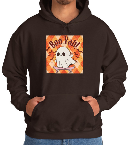 Funny Inspired Halloween Sweatshirt Featuring Skater Ghost