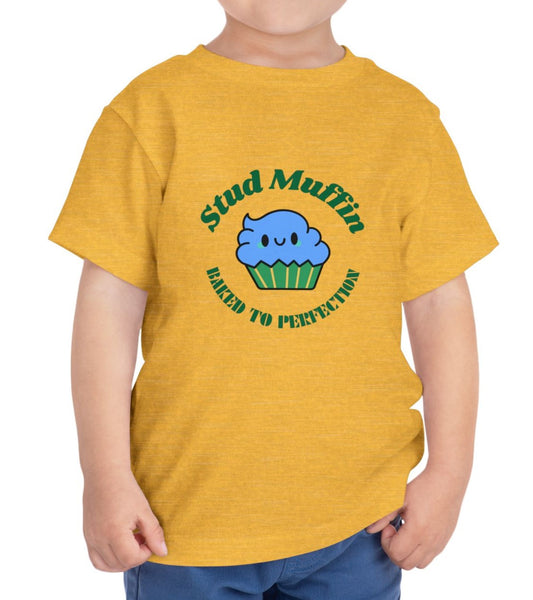 Funny Stud Muffin Toddler Short Sleeve Tee