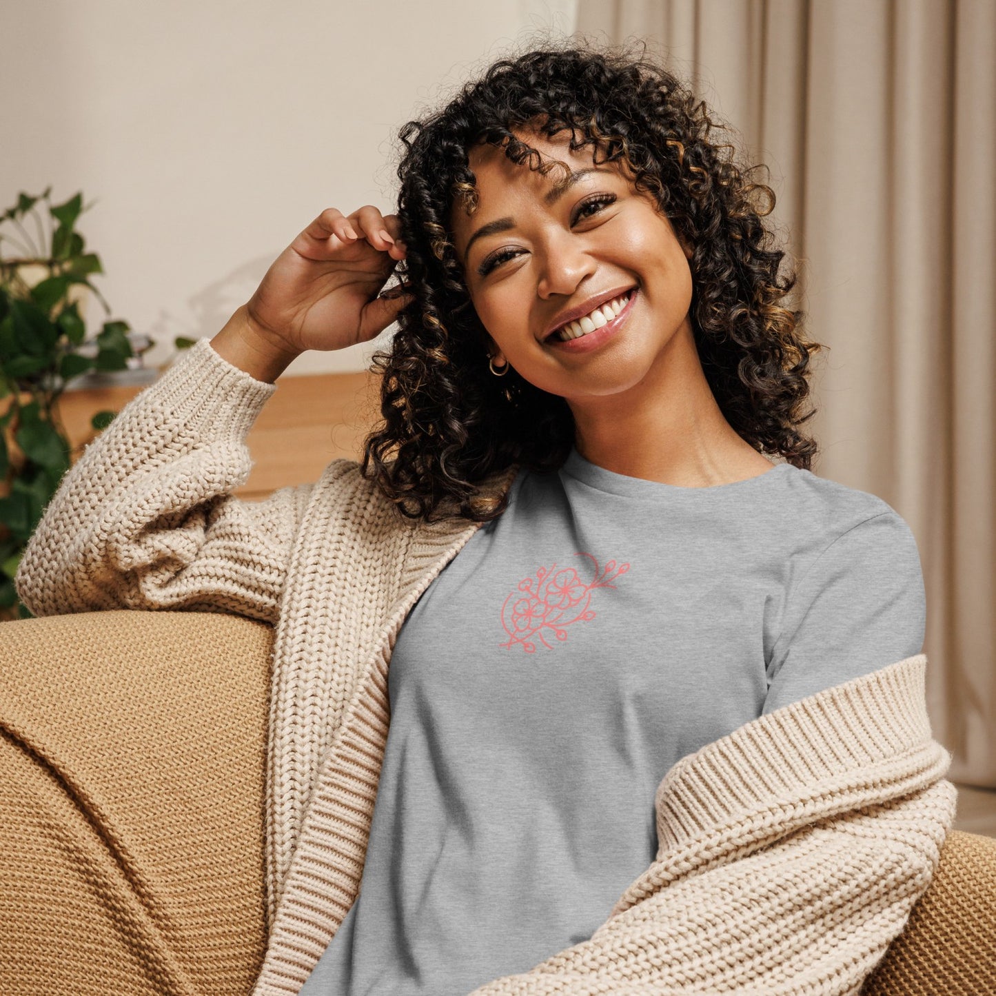 Feather Soft Sakura Women's Relaxed T-Shirt