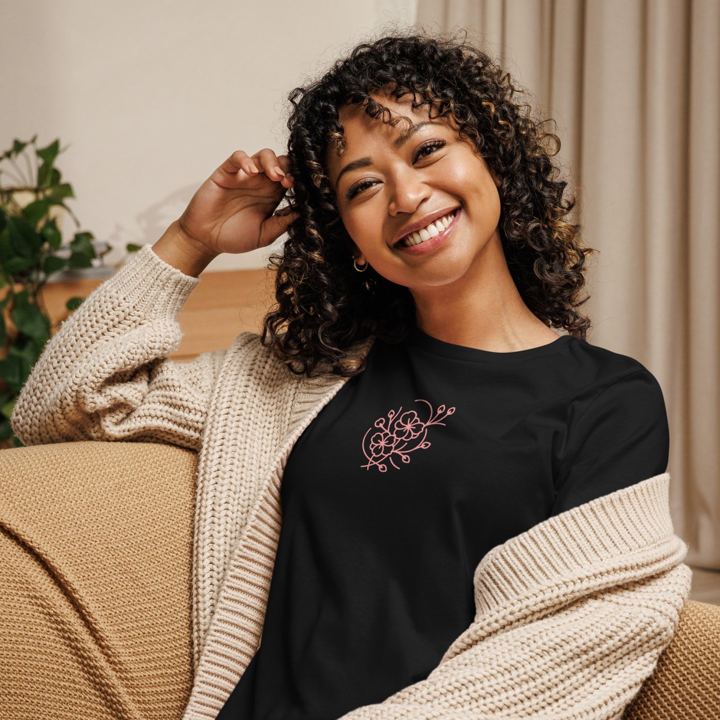 Feather Soft Sakura Women's Relaxed T-Shirt