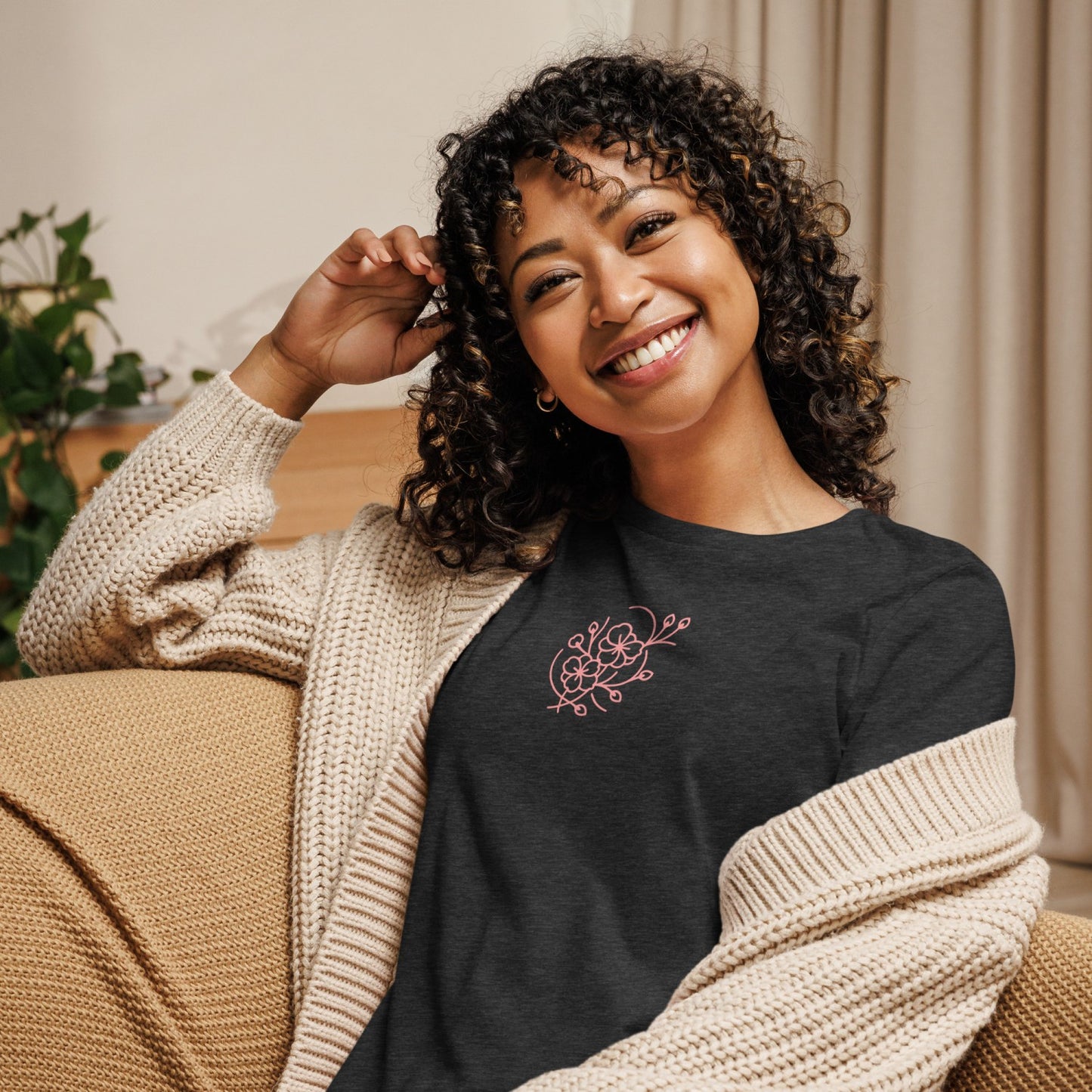 Feather Soft Sakura Women's Relaxed T-Shirt