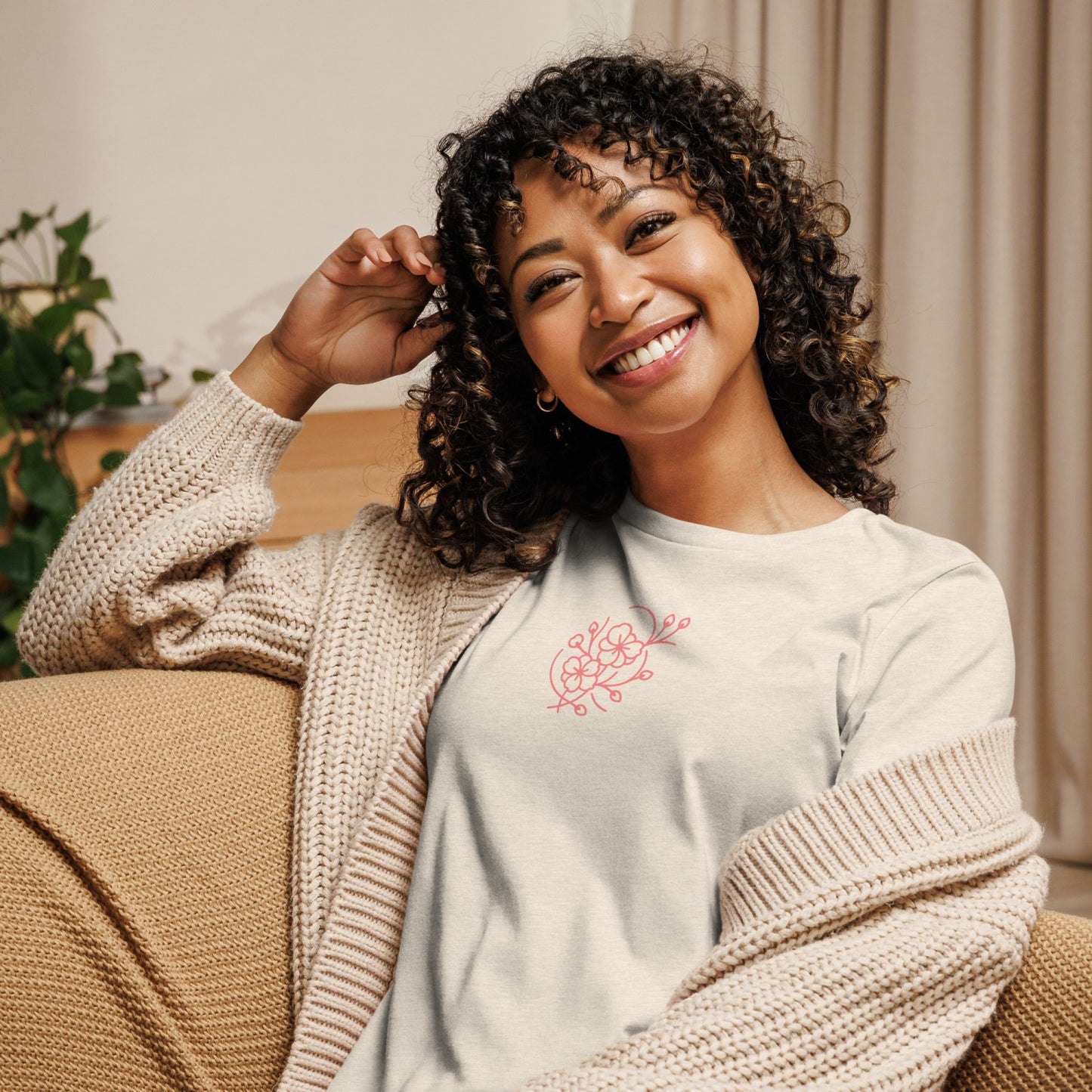 Feather Soft Sakura Women's Relaxed T-Shirt