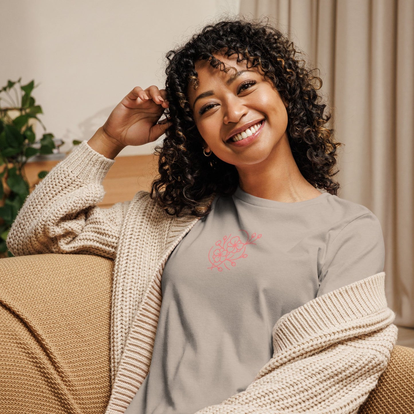 Feather Soft Sakura Women's Relaxed T-Shirt