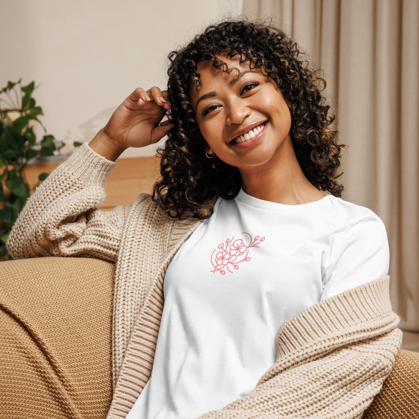 Feather Soft Sakura Women's Relaxed T-Shirt